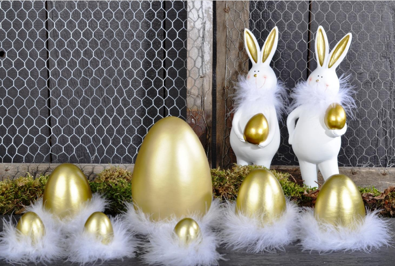 Dekoei Mina groß gold