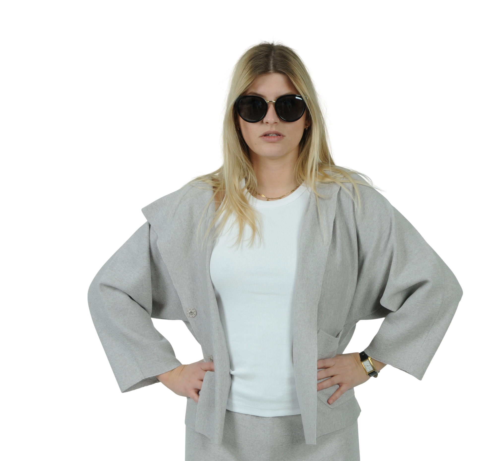 Fabiana Filippi - Wollstrickjacke mit Kapuze