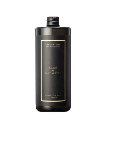 Cereria Molla -  Refill Amber & Sandalwood 500ml