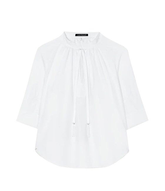 Luisa Cerano -  Halbarm Bluse weiß