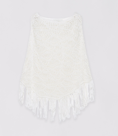 Fabiana Filippi - Strickcape mit Fransen