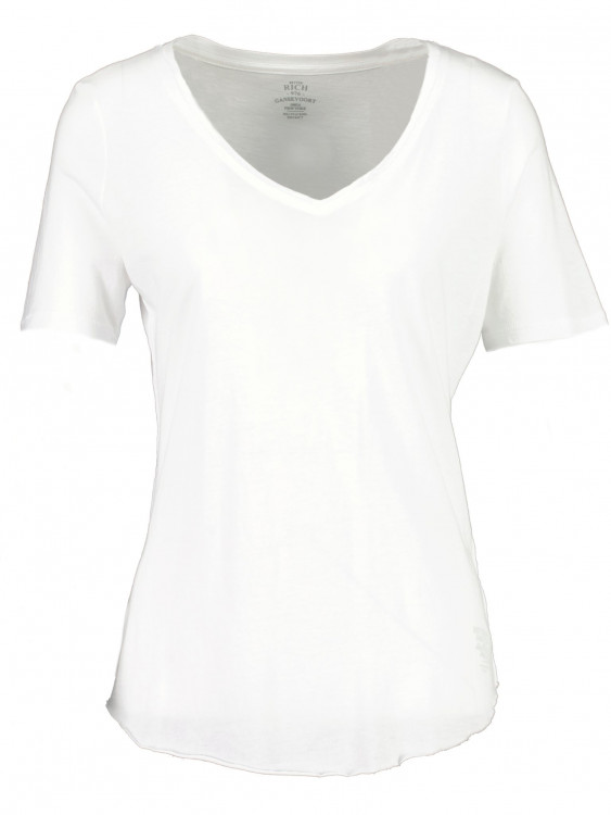 Better Rich - T-Shirt mit abgerundetem Saum weiss