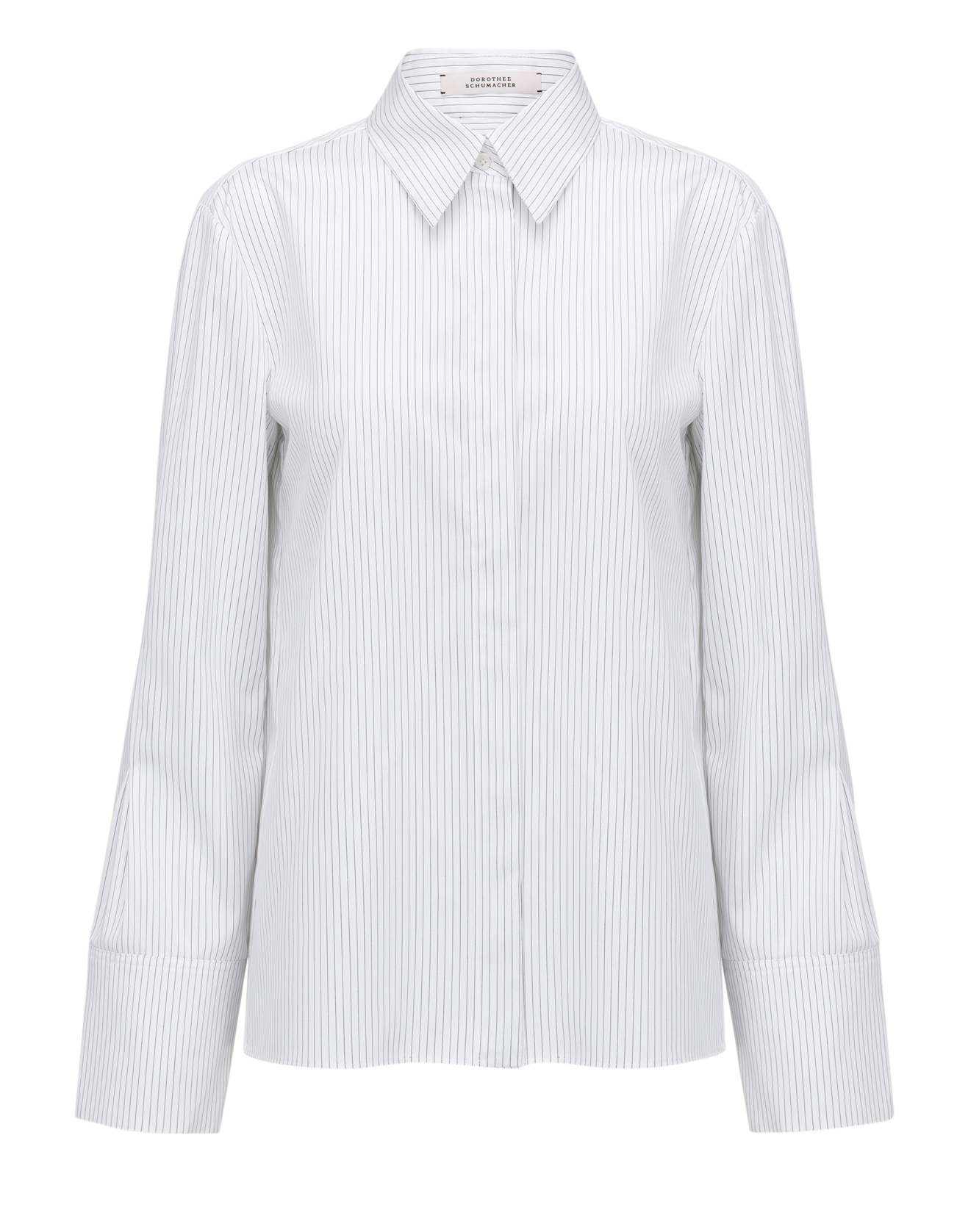 Dorothee Schumacher - Baumwollbluse mit feinen Streifen