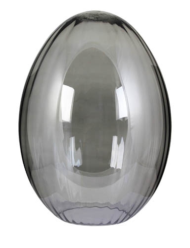 Glas Ei Gala lüster rauch Optik L