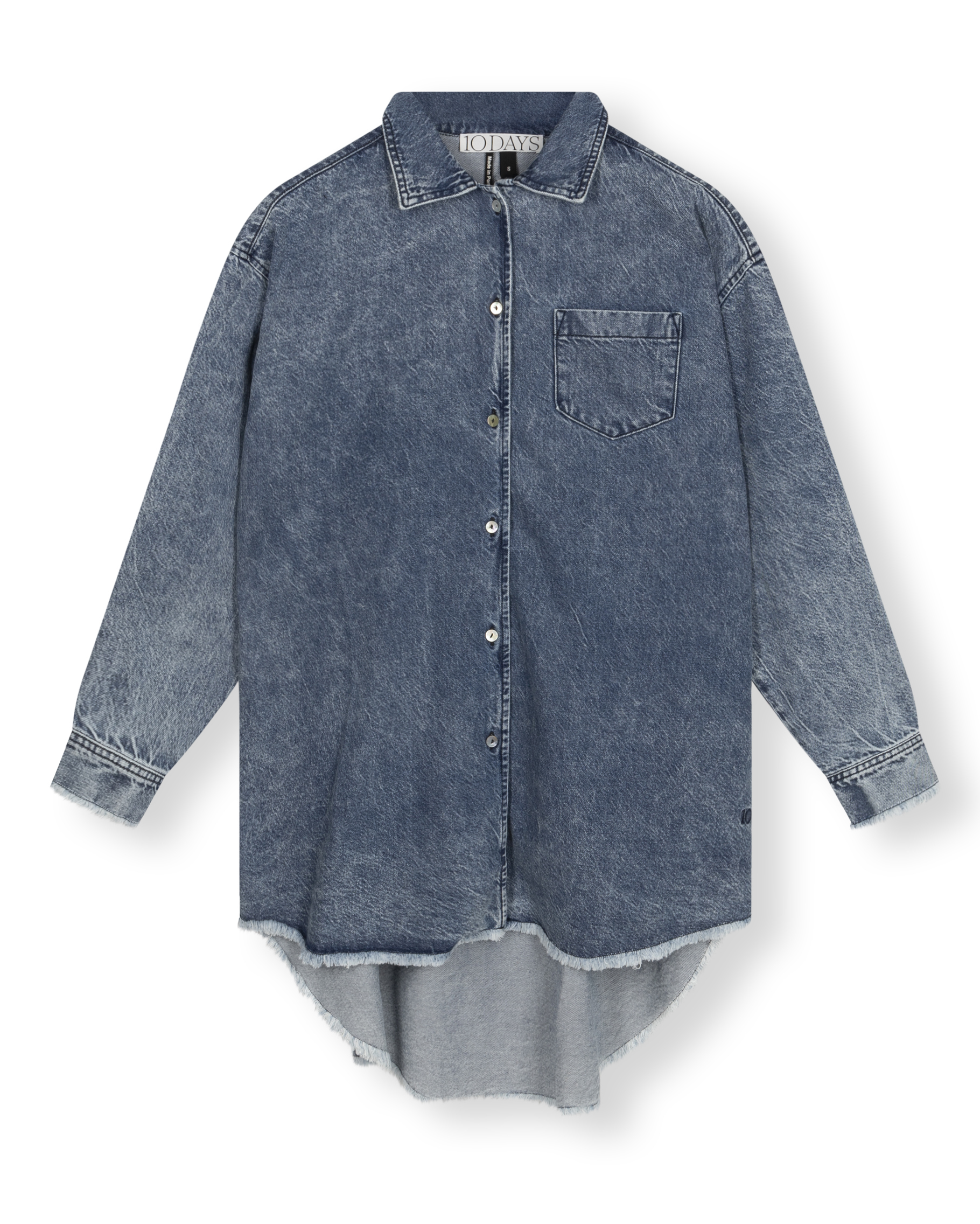 10 Days - Langes Denimshirt