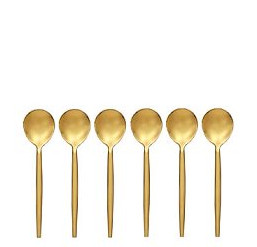 Kaffelöffel Parson 6er Set gold