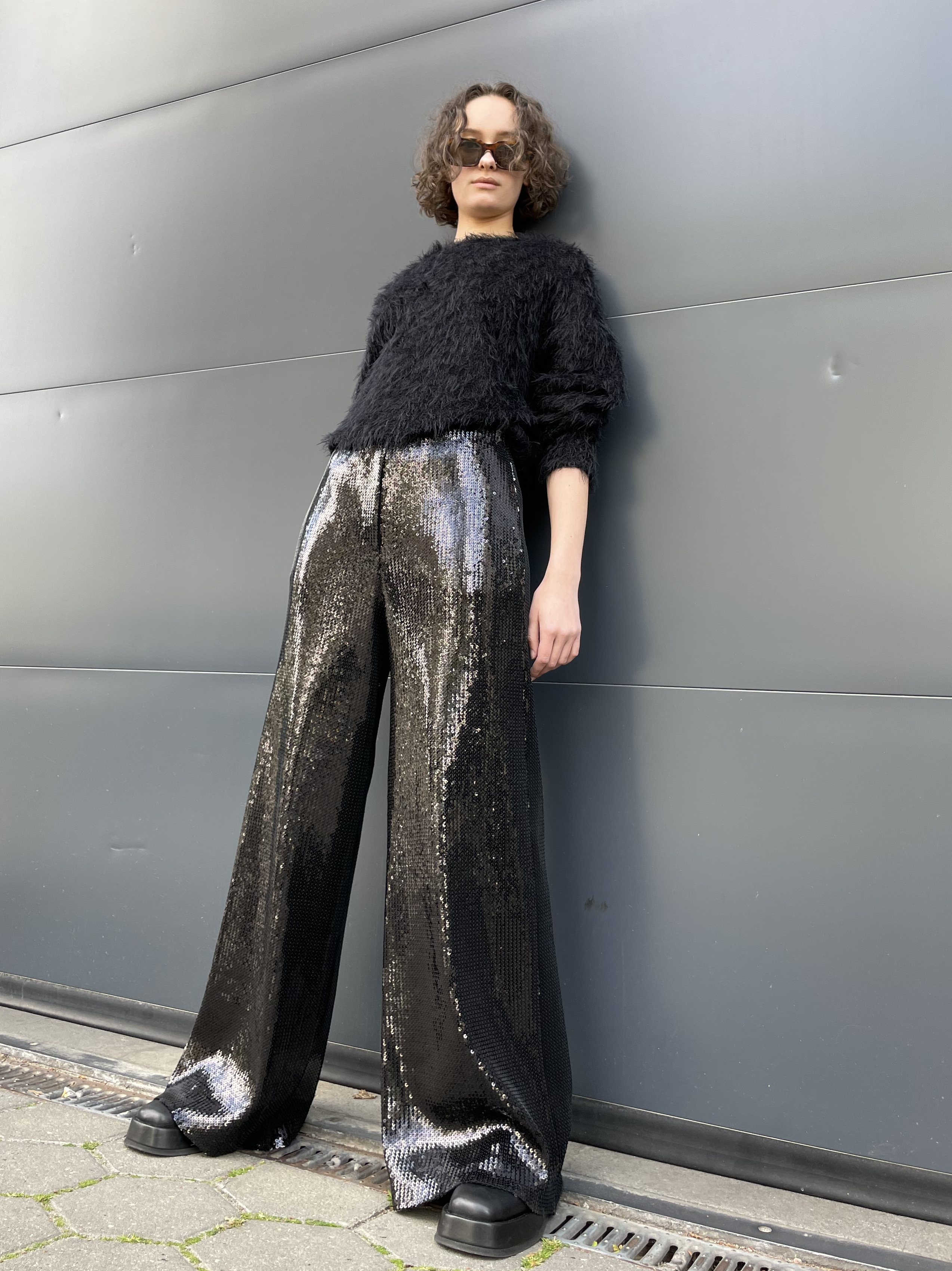 Uli Schneider - Paillettenhose black