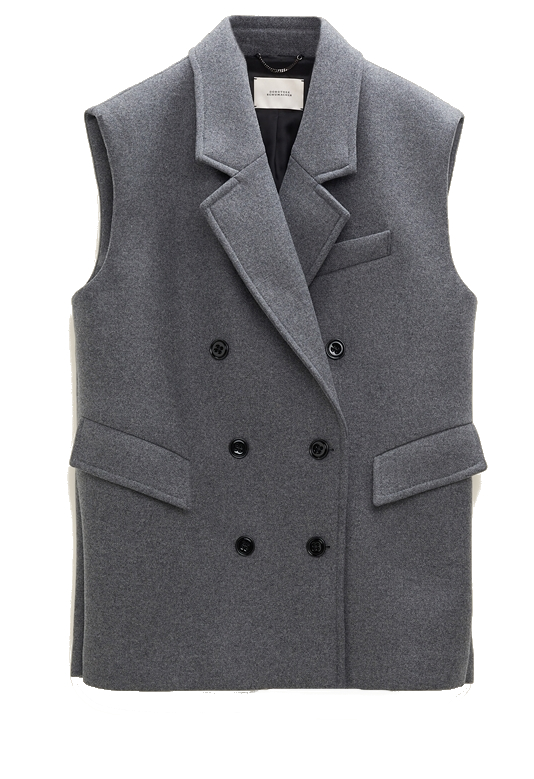 Dorothee Schumacher - Zweireihige Weste aus Woll-Flanell